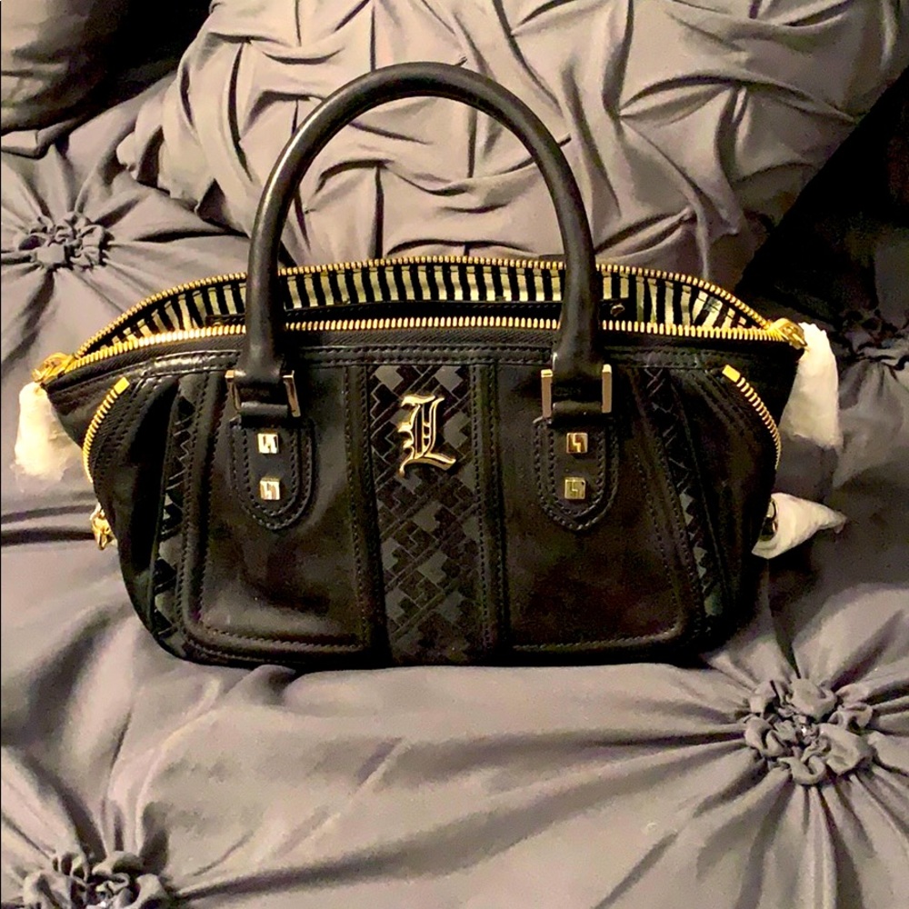 L.A.M.B black leather